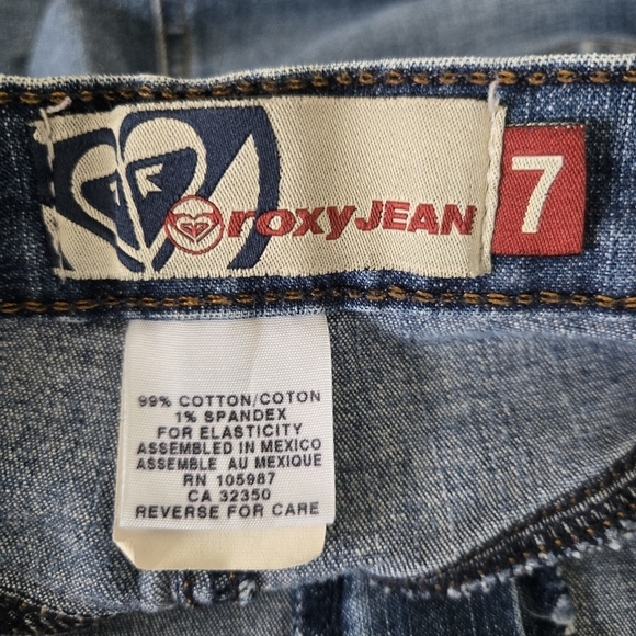 ROXY JEAN DENIM MINI SKIRT BLUE POCKETS WOMEN'S (7) - Picture 14 of 15